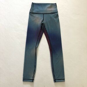 Lululemon Cosmic Dot White Multi 7/8 High Times Pant Full-On Luon Leggings 4
